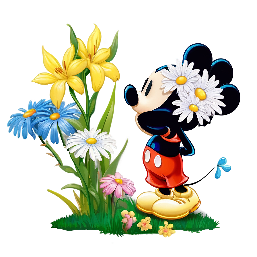 Mickey And Minnie Springtime Png Hqv24