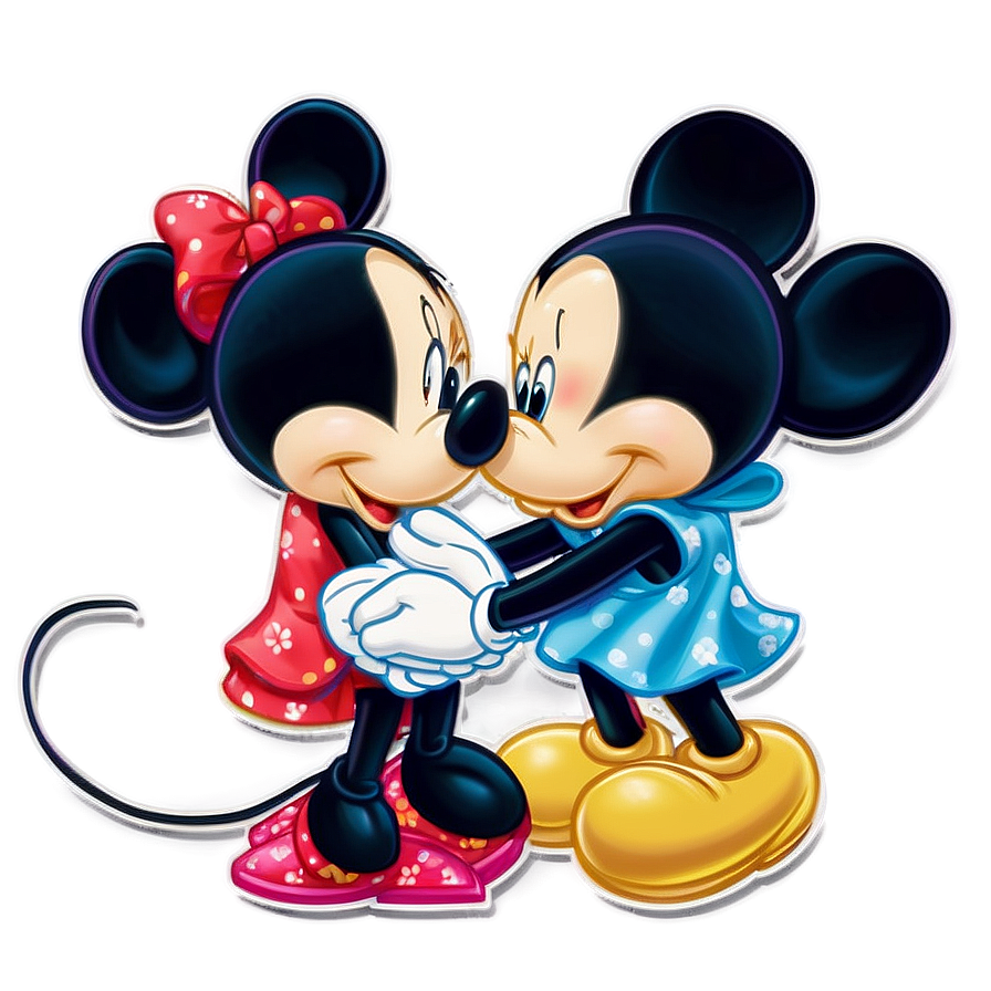 Mickey And Minnie Valentine's Png 06122024