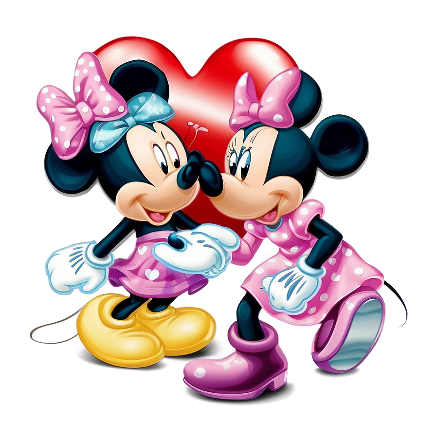 Mickey And Minnie Valentine's Png Xlc