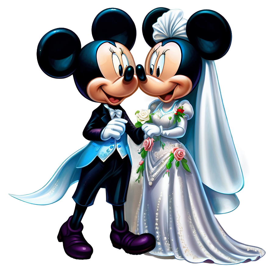 Mickey And Minnie Wedding Png 56