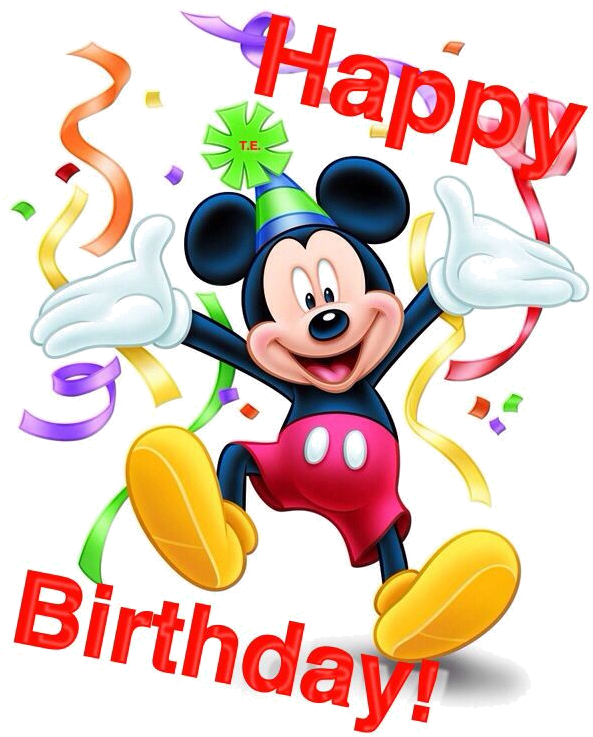 Mickey Mouse Celebrating Birthday