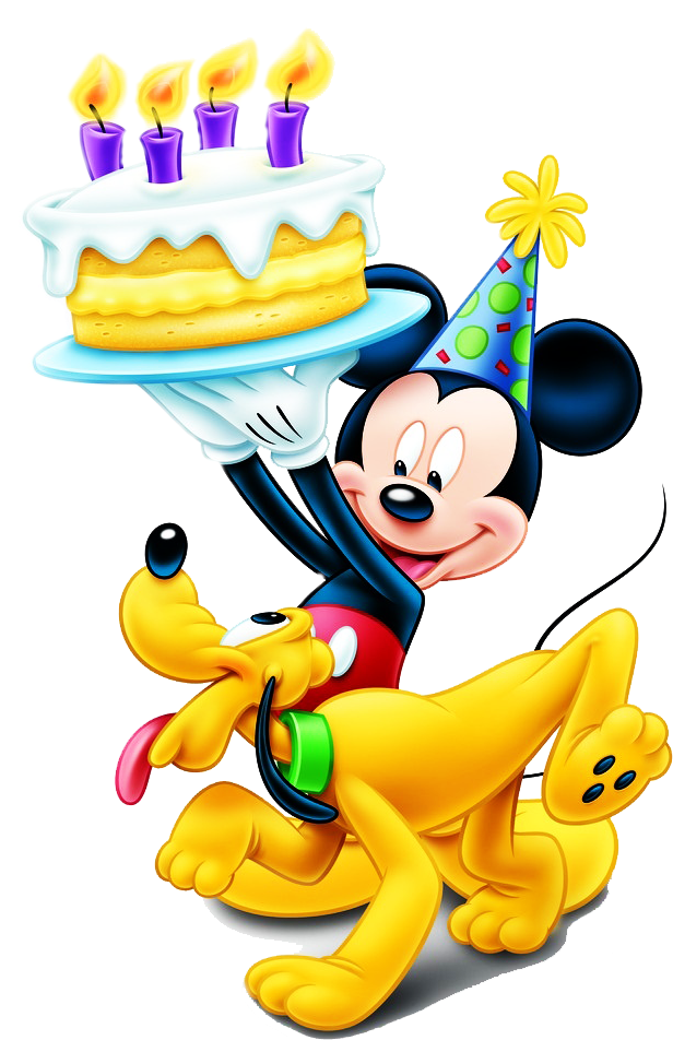 Mickey Mouse Celebrating Birthday