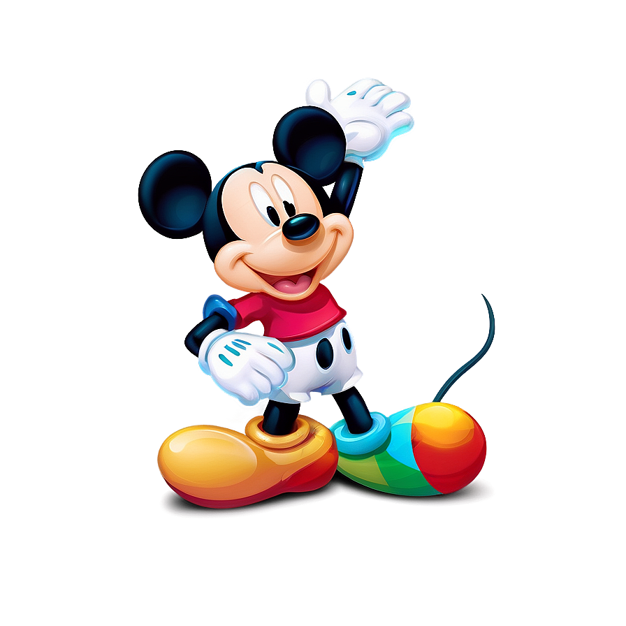 Mickey Mouse Colorful Artwork Png 35