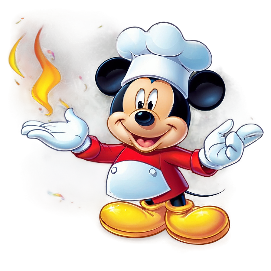 Mickey Mouse Cooking Chef Png 05032024