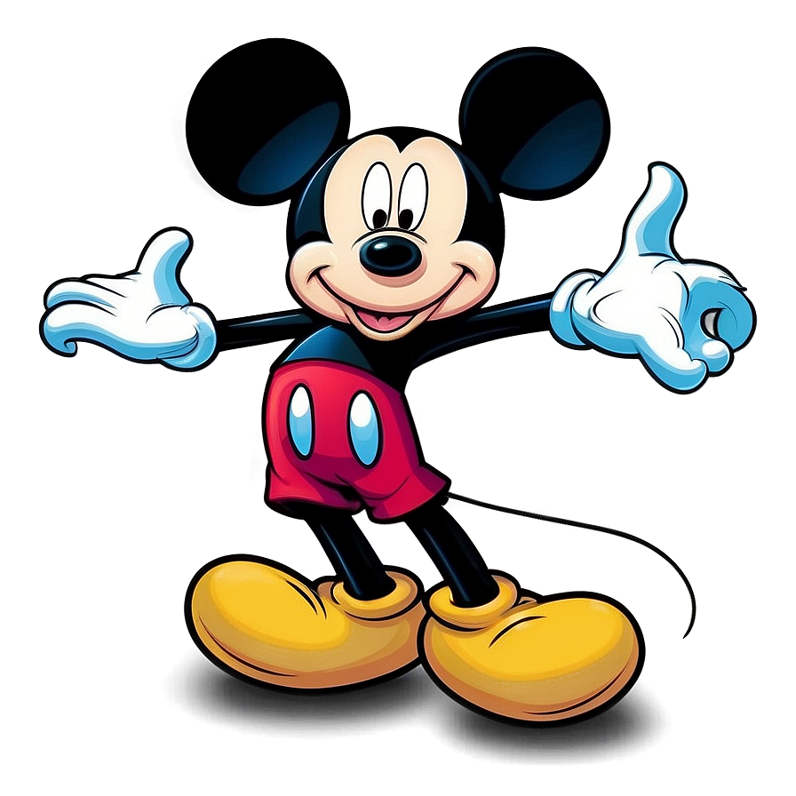 Mickey Mouse Creative Art Png Aox