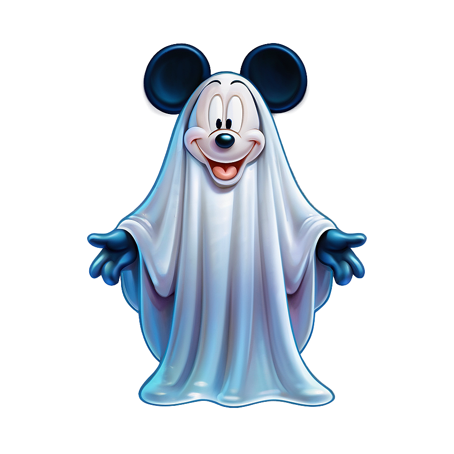 Mickey Mouse Ghost Halloween Png Sag