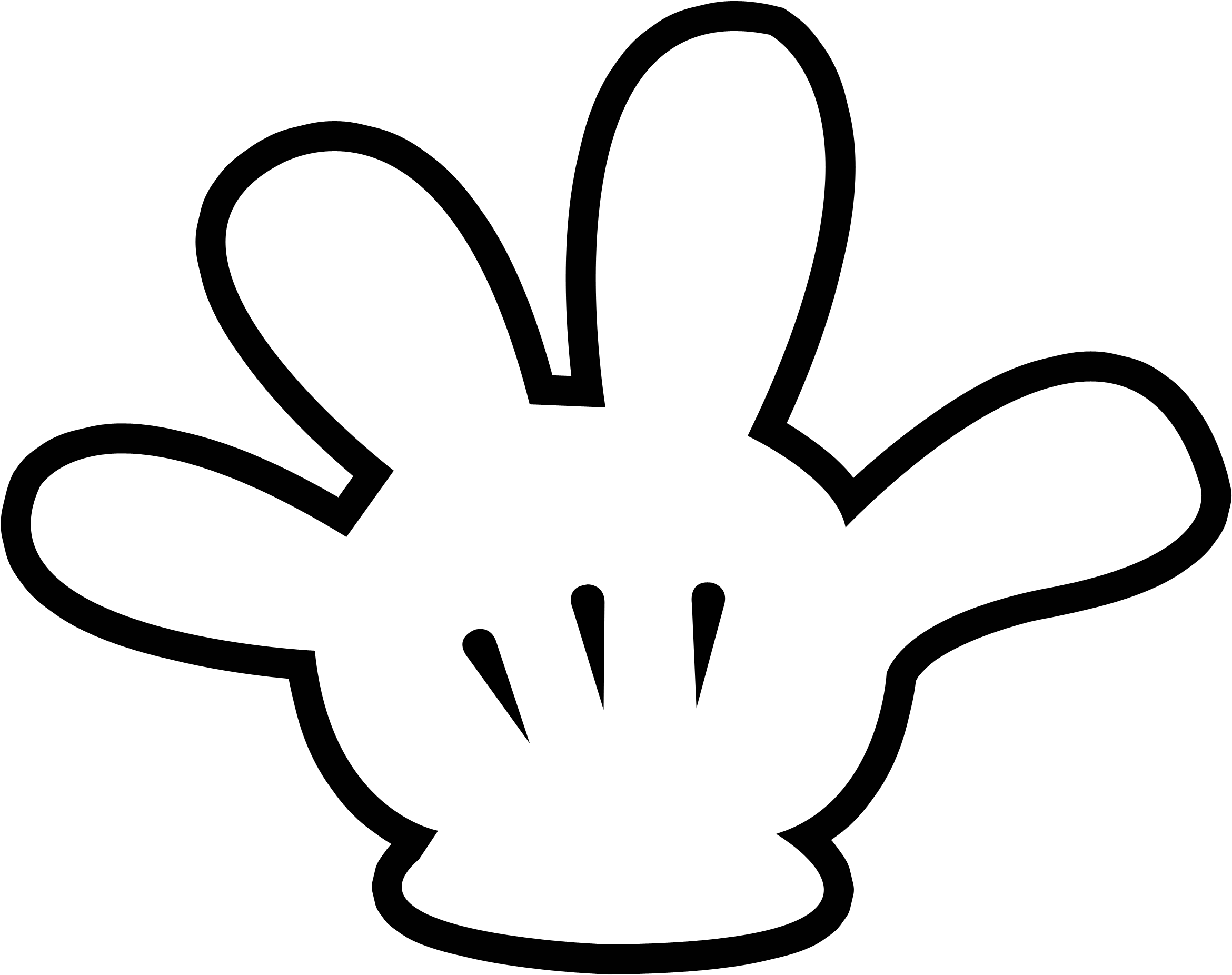 Mickey Mouse Hand Gesture