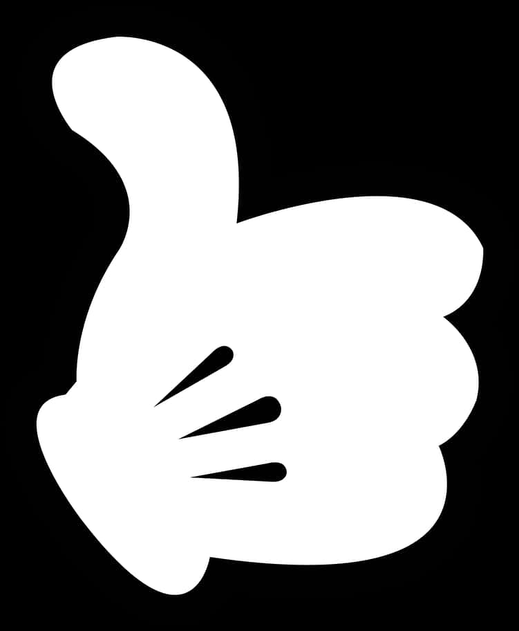 Mickey Mouse Hand Silhouette