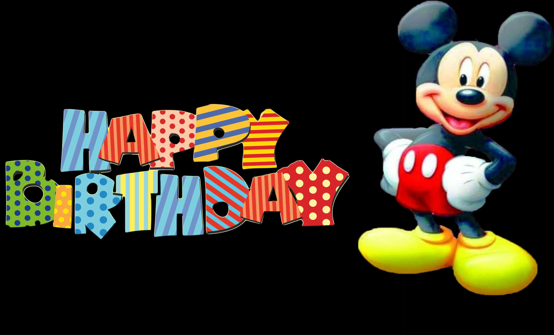 Mickey Mouse Happy Birthday Greeting