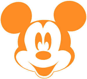 Mickey Mouse Icon Outline