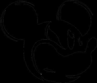 Mickey Mouse Silhouette Outline