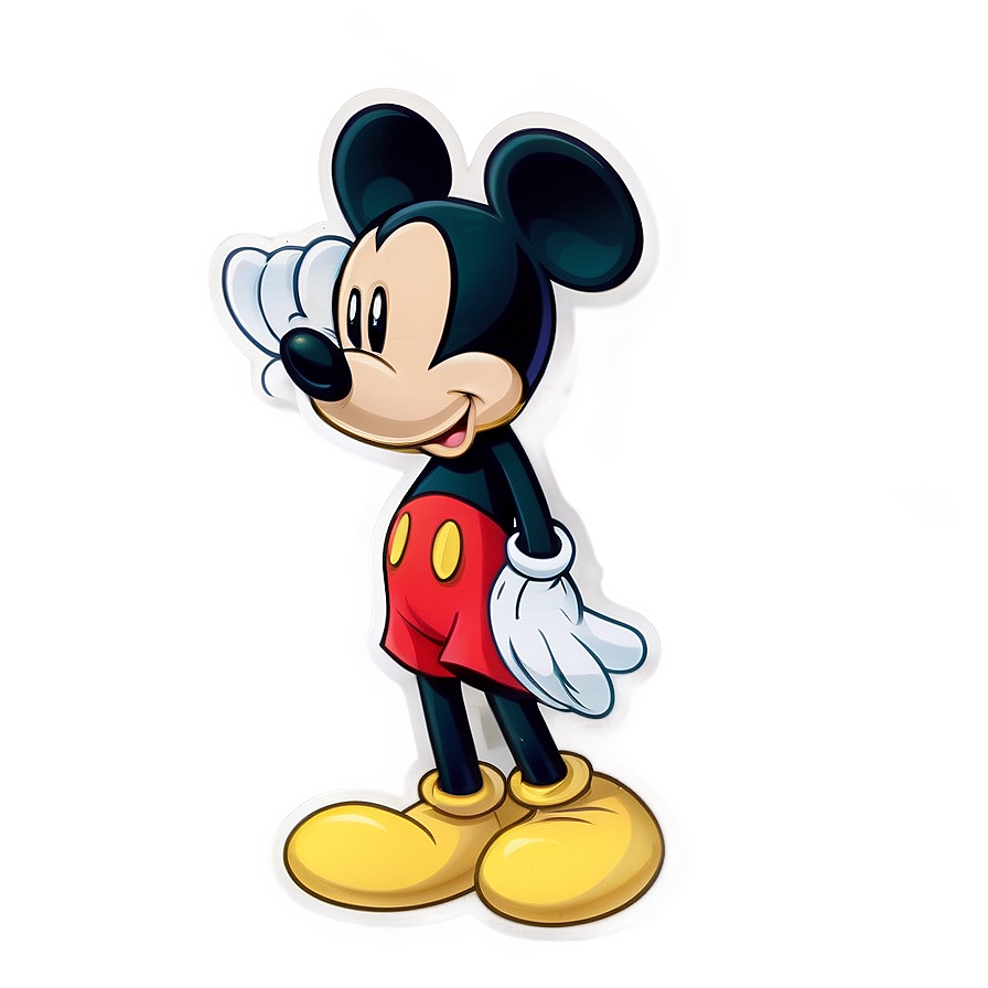 Mickey Mouse Sticker Design Png Cjv28