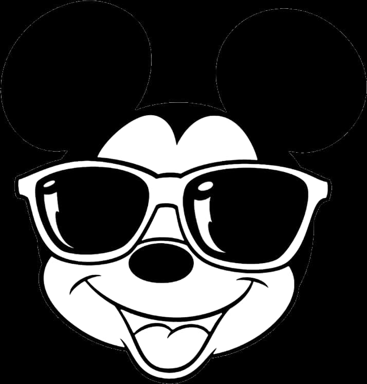 Mickey Mouse Sunglasses Vector