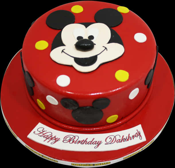 Mickey Mouse Themed Birthday Cake