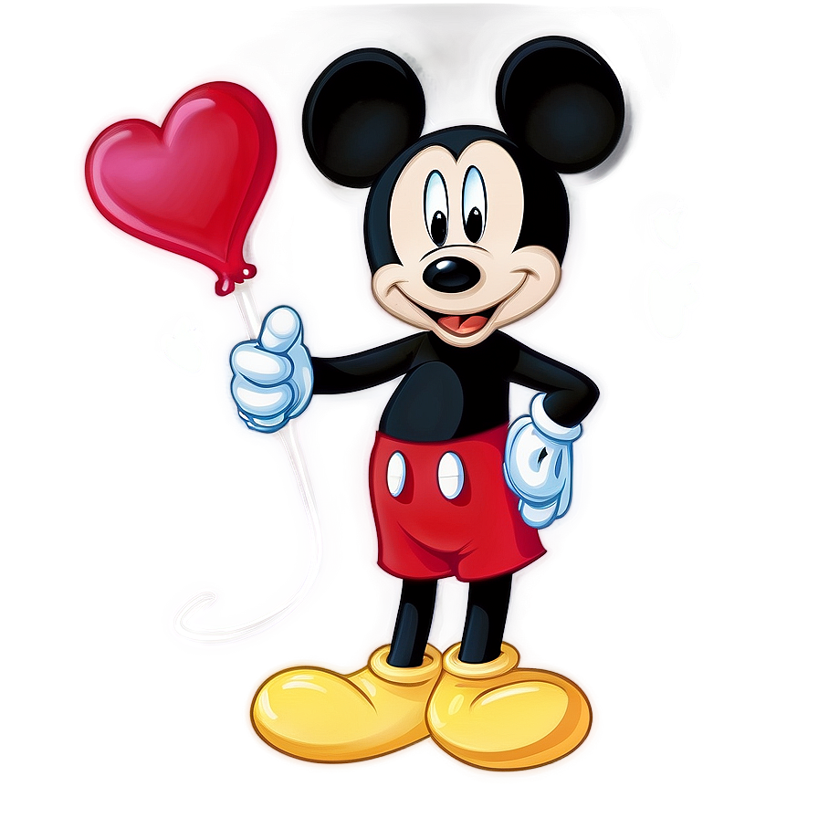 Mickey Mouse Valentine's Day Png 05032024