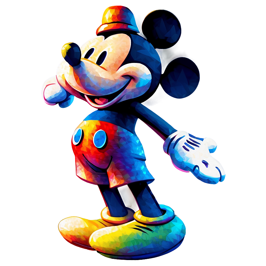 Mickey Mouse Watercolor Effect Png Bkc