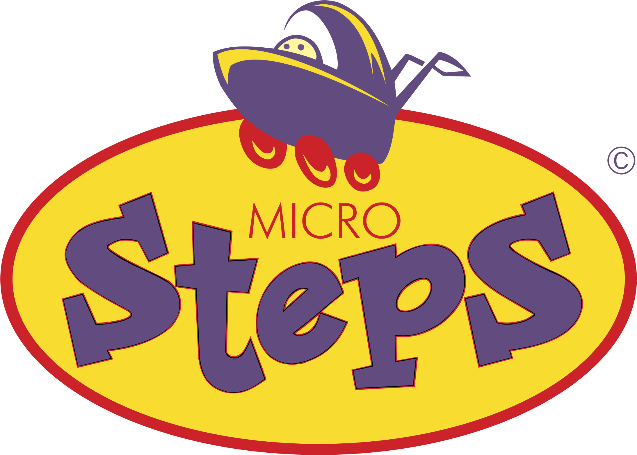 Micro Steps Logowith Spaceship