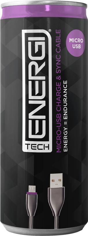 Micro U S B Cable Energy Drink Design