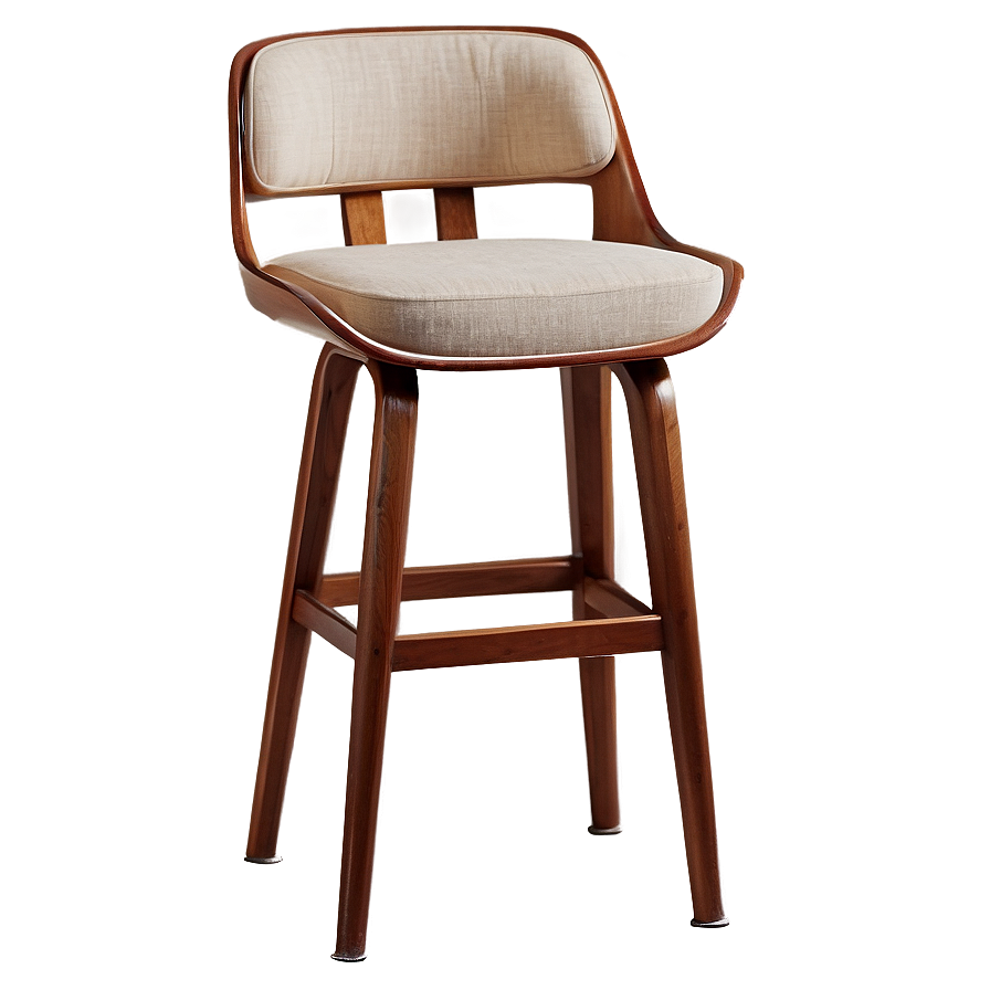 Mid-century Modern Barstool Png Hus17