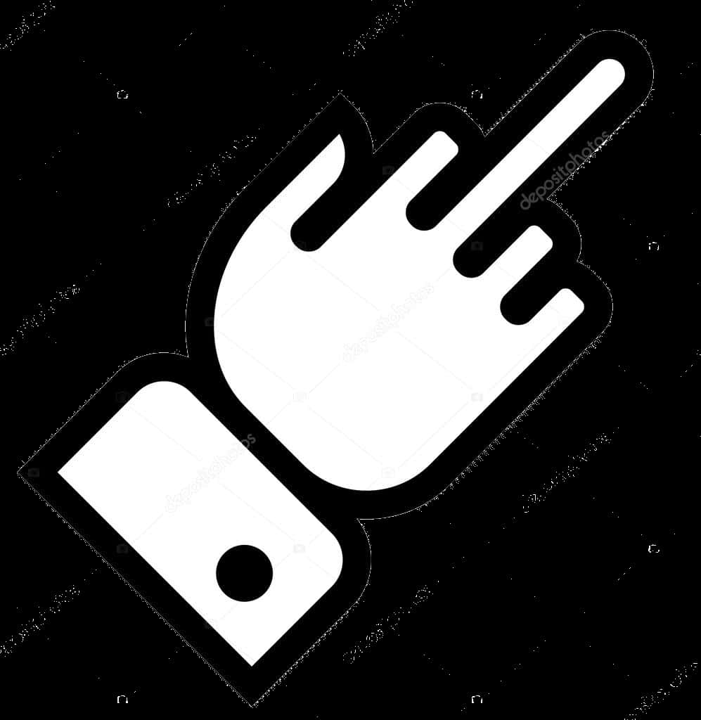 Middle Finger Icon Graphic