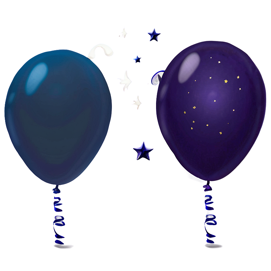 Midnight Blue Balloons Png Rwq95