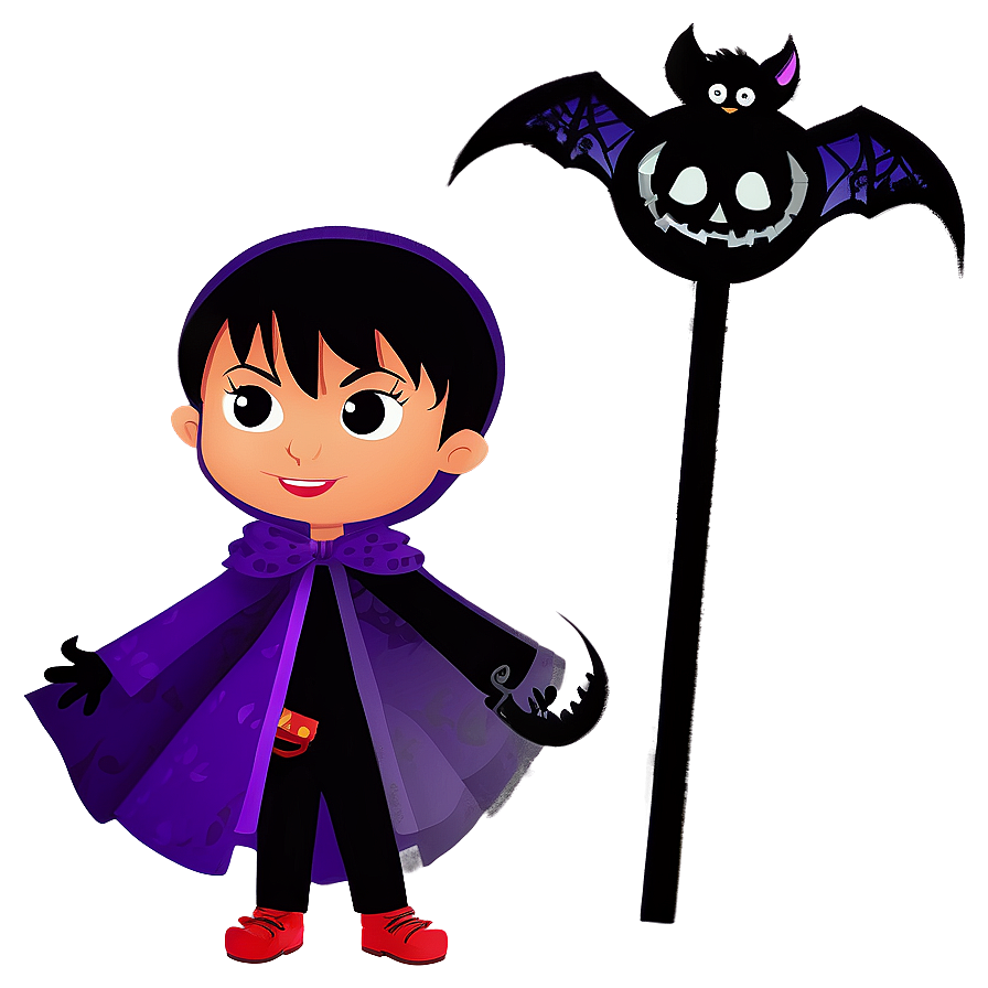 Midnight Halloween Cartoon Adventure Png 24