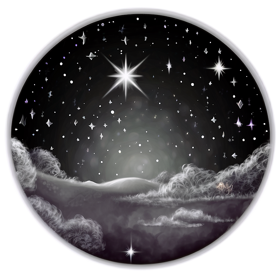 Midnight Stardust Sky Png Wco50