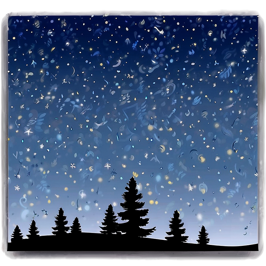 Midnight Starry Sky Background Png Aab