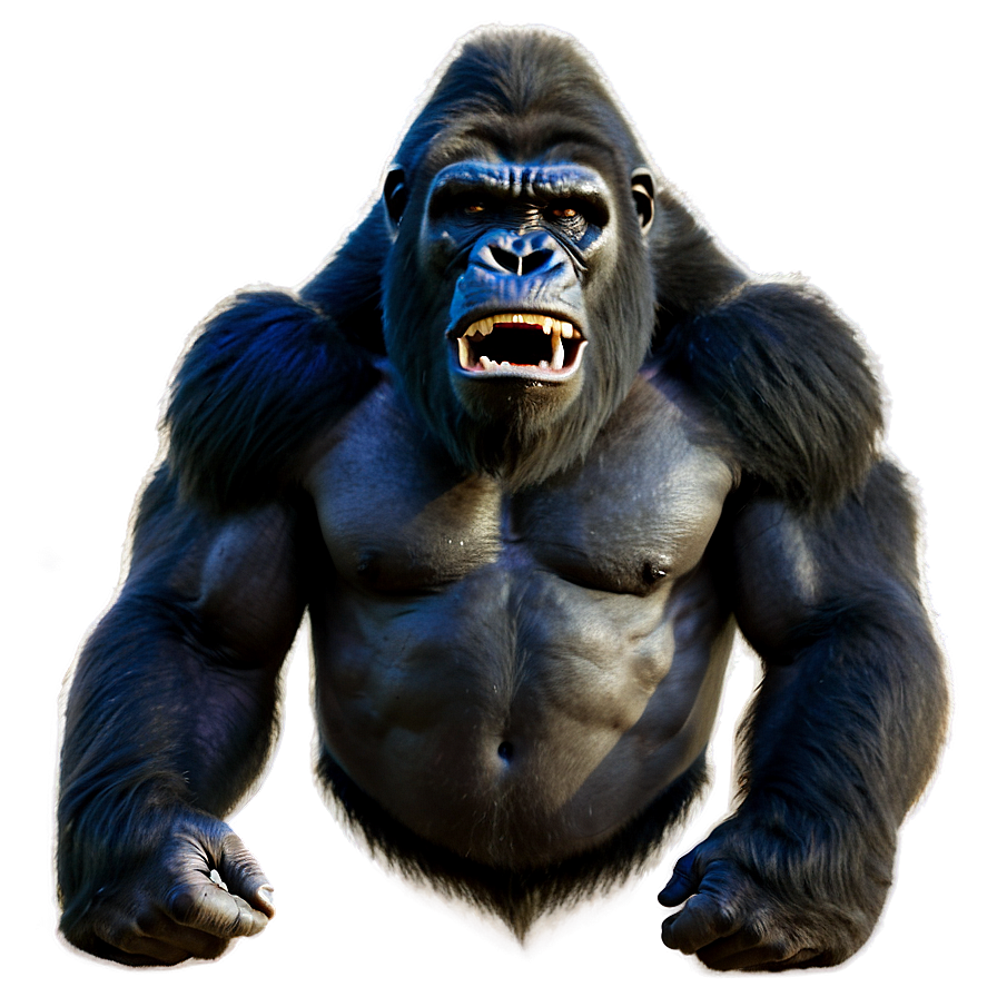 Mighty Angry Gorilla Png 06252024