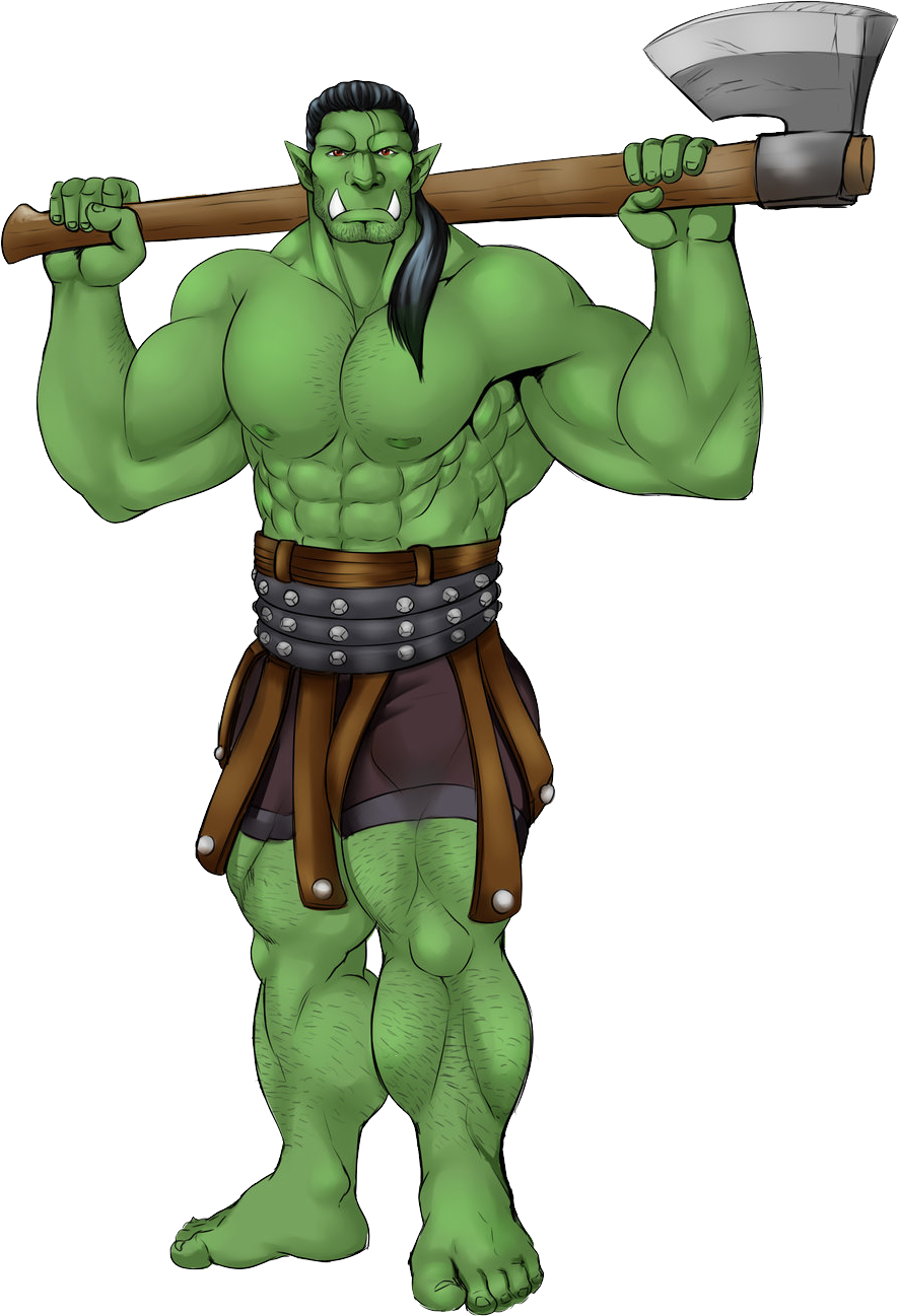 Mighty Orc Warriorwith Axe