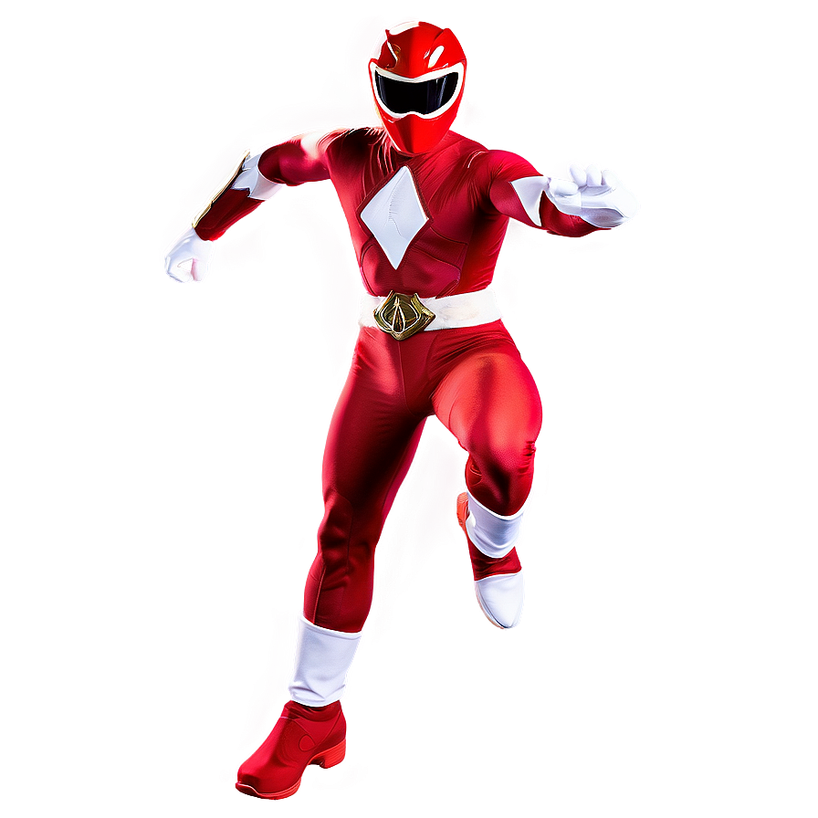 Mighty Red Ranger Leap Png 49