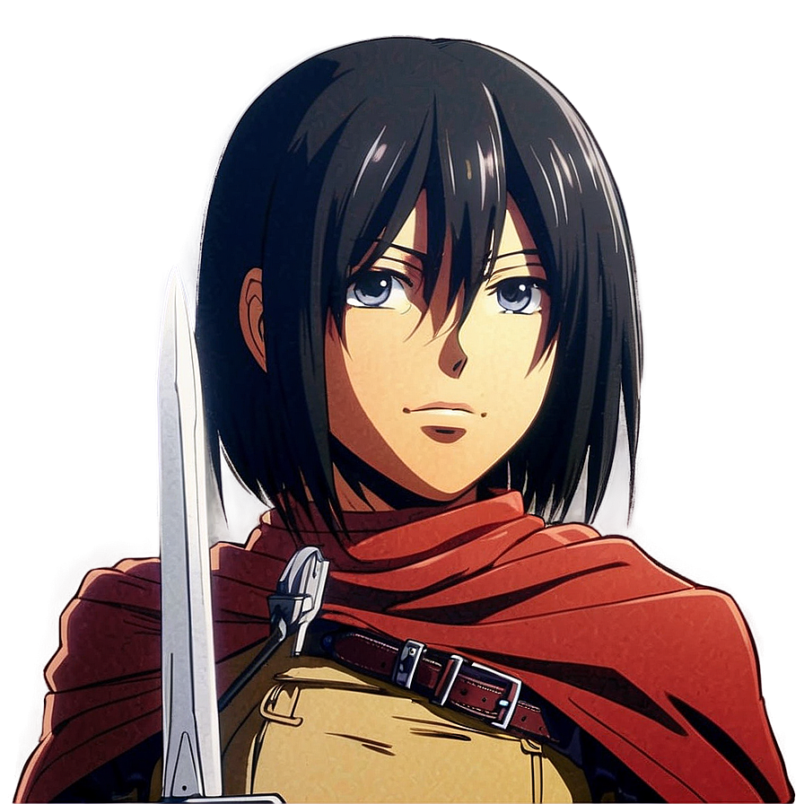 Mikasa Ackerman Holding Sword Png Aqj