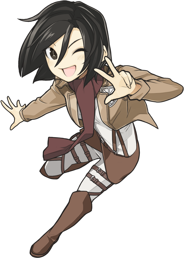 Mikasa Ackerman Peace Sign