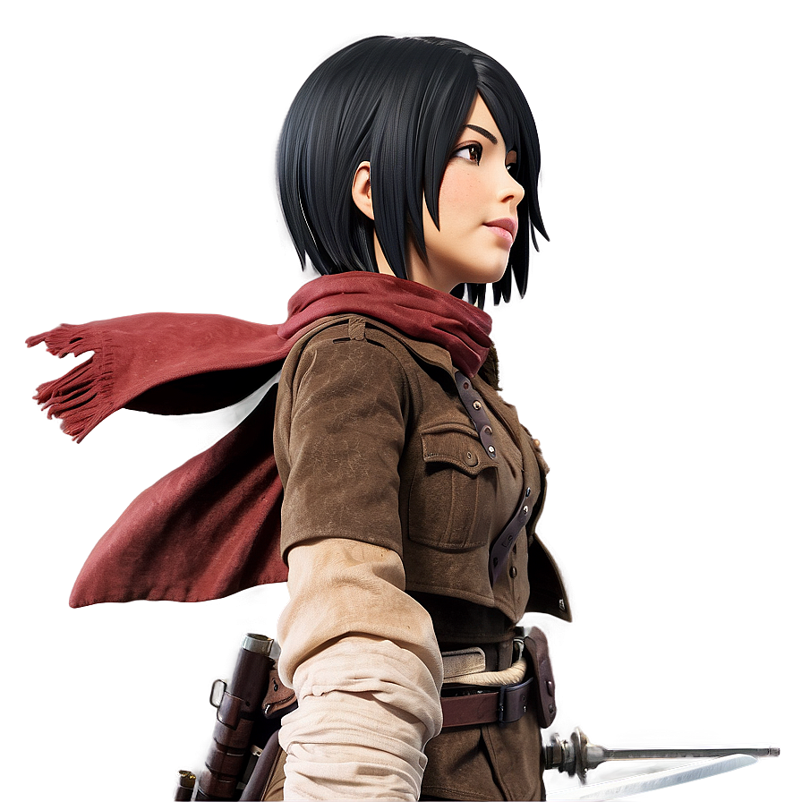 Mikasa Ackerman Side Profile Png 79