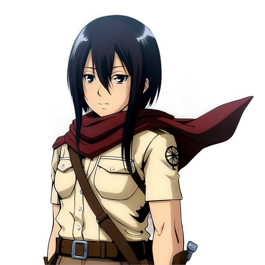 Mikasa Ackerman With Horse Png Oax50