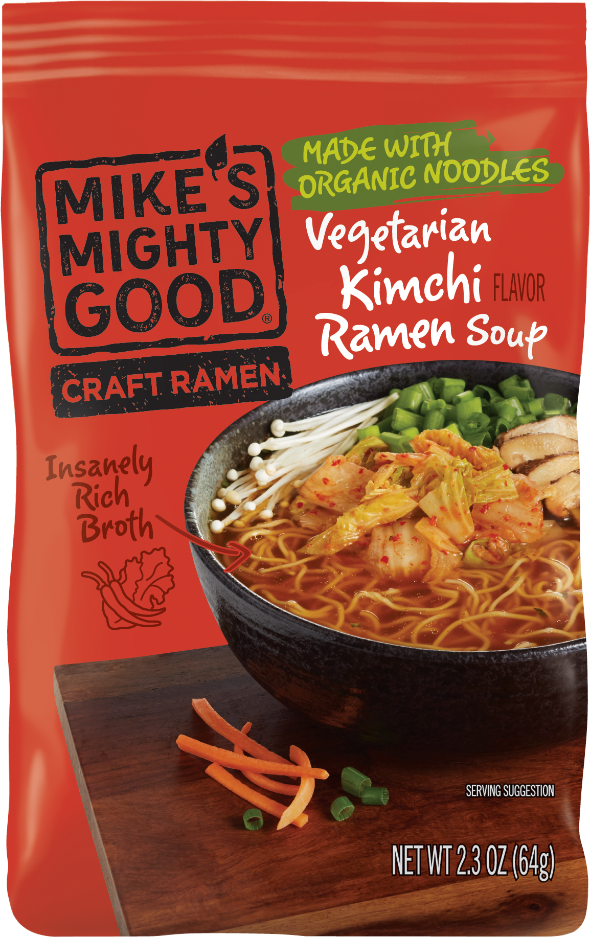 Mikes Mighty Good Vegetarian Kimchi Ramen Package