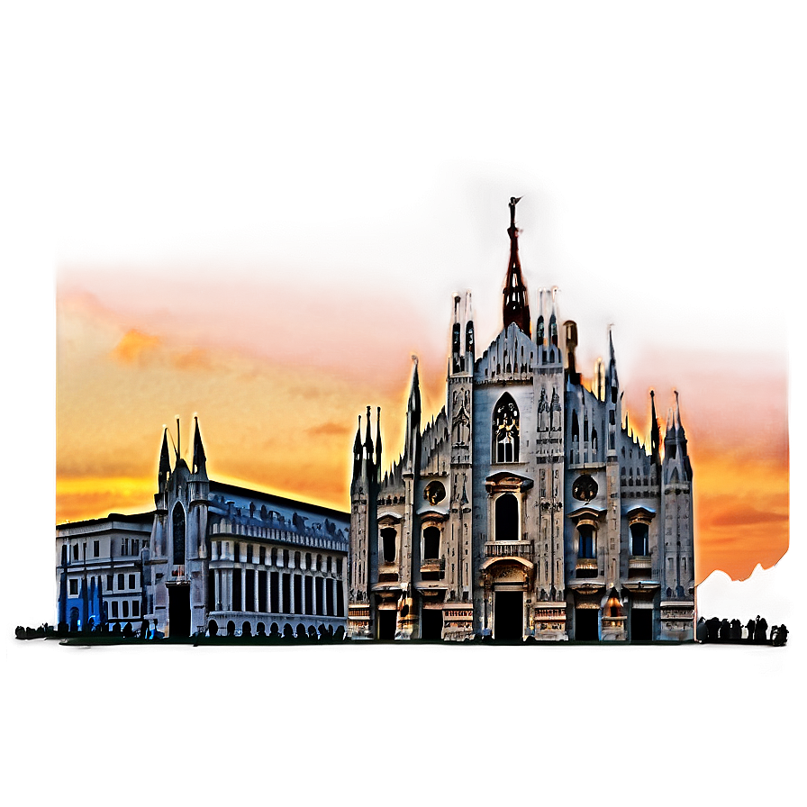 Milan Cathedral Sunset Png Ugg