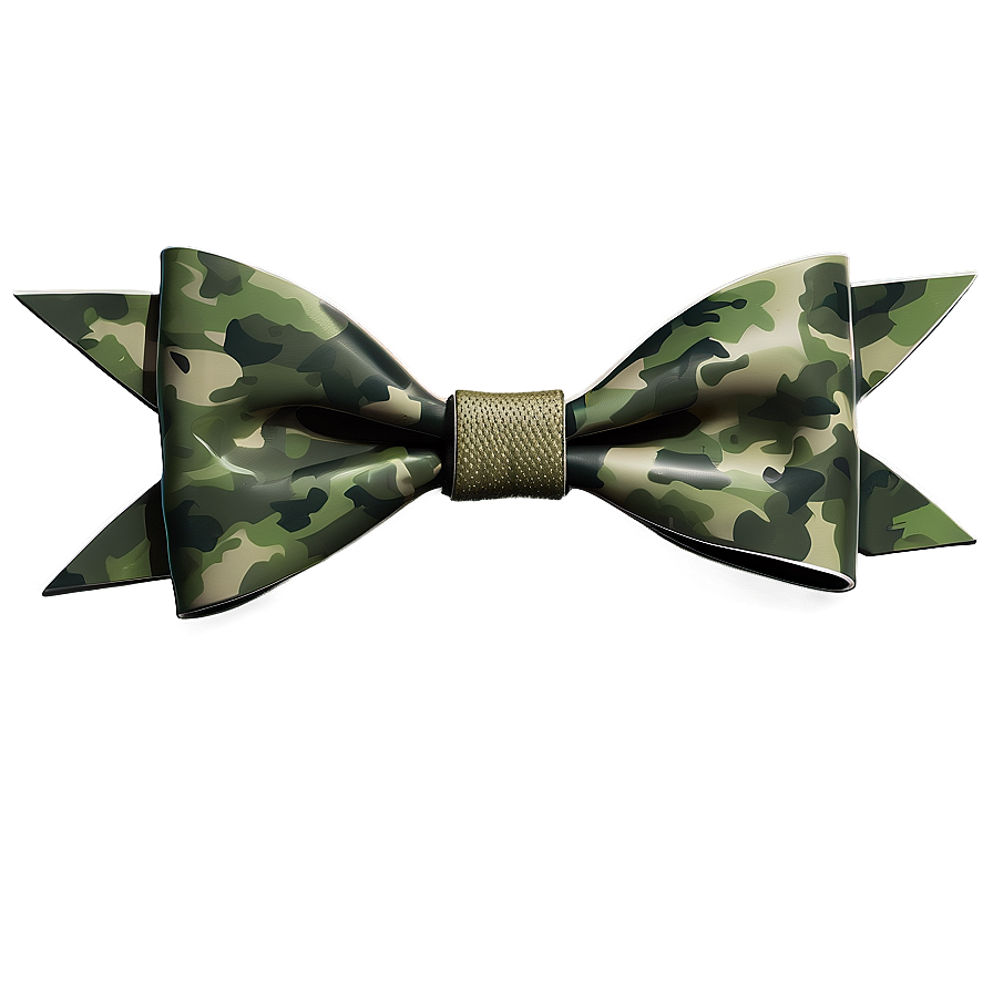 Military Camo Bow Png 05042024