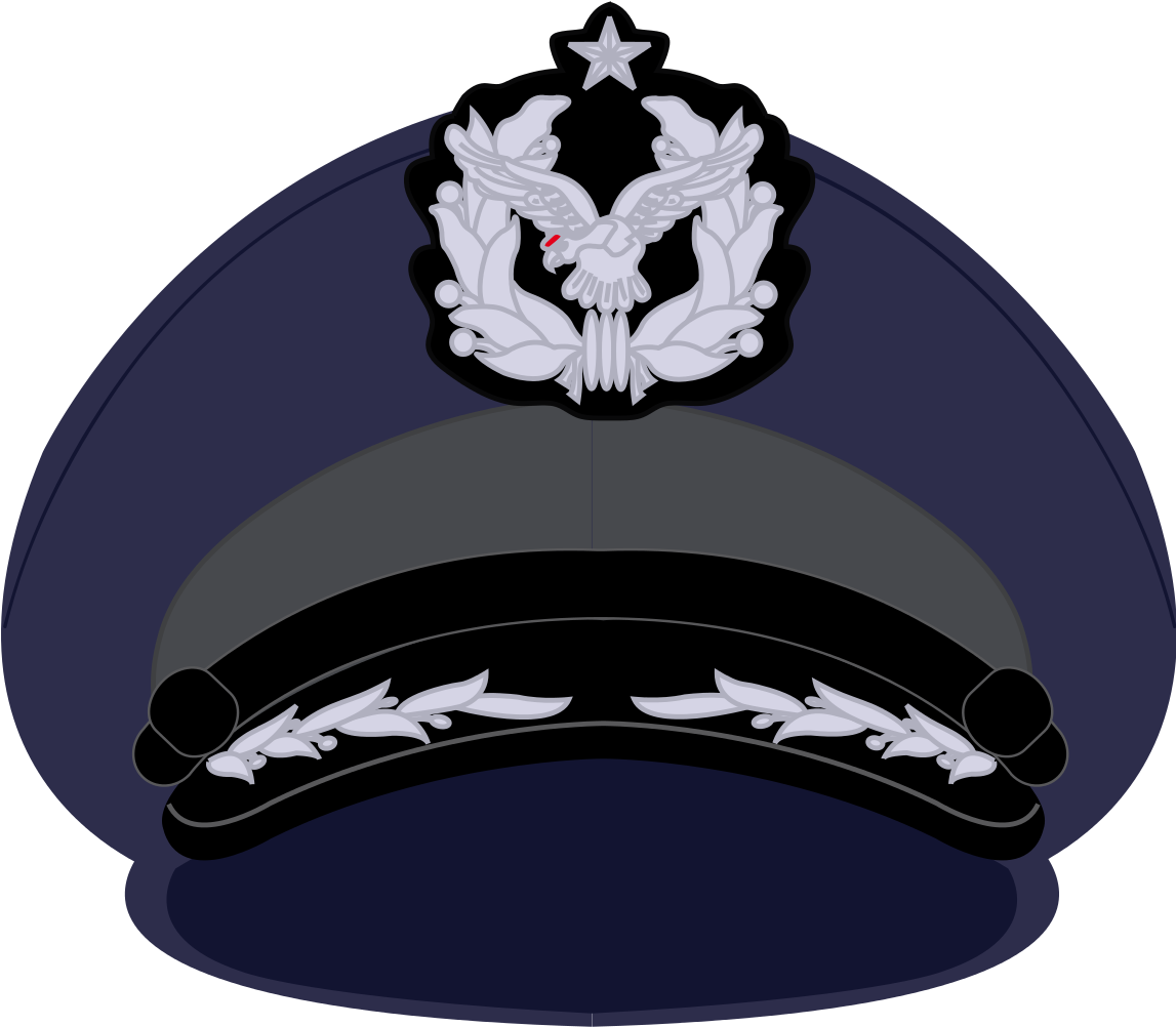 Military Cap Vector Illustration