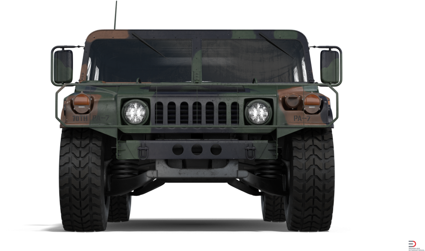 Military Hummer Front View