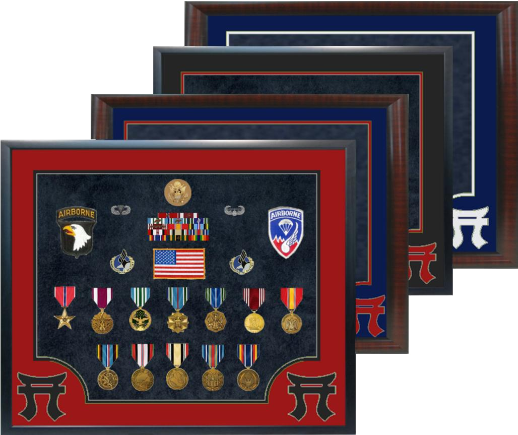 Military Medals Display Shadow Box