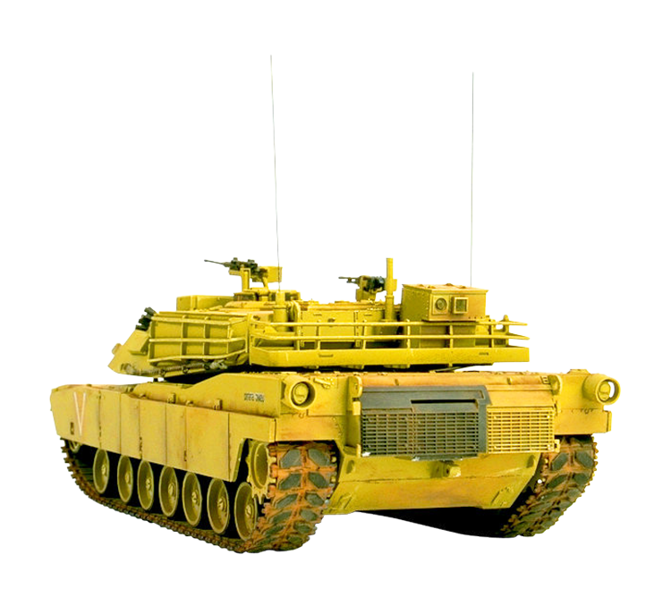 Military Tank Isolatedon Background