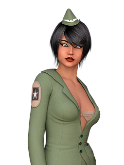 Military Themed Female Character