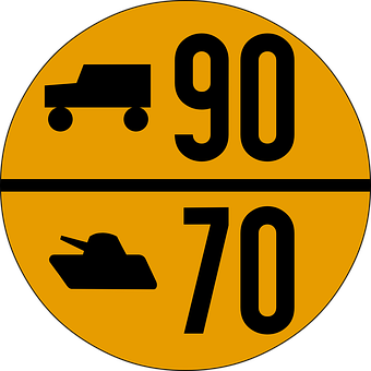 Military Vehicle Weight Limit Sign