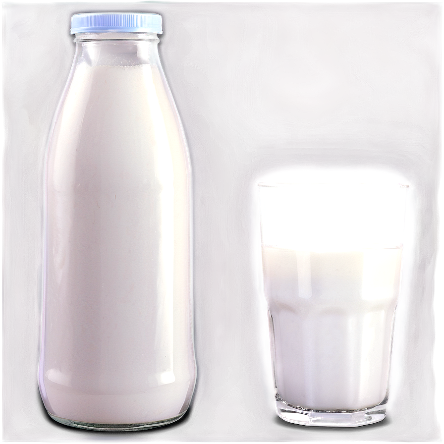 Milk Gallon With Glass Png 06132024