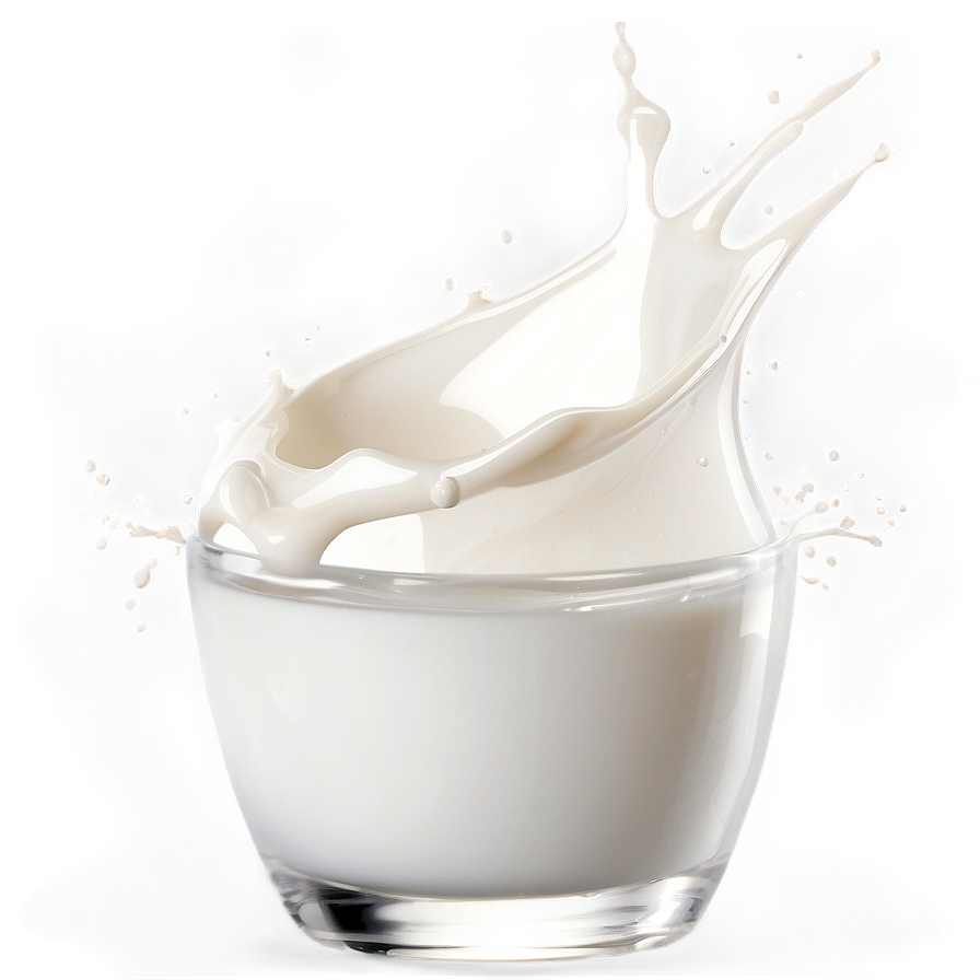 Milk Splash In Bowl Png 10