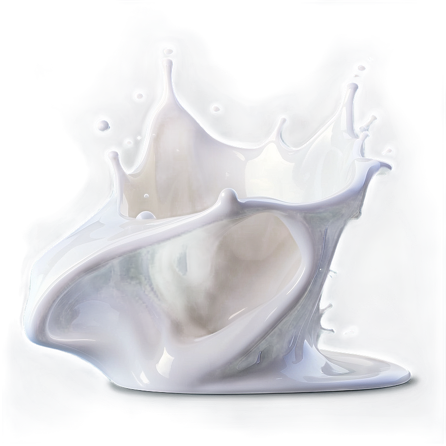 Milk Splash With Drops Png Lpw38