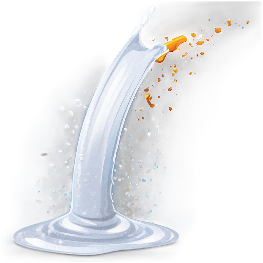 Milky White Splash Png 21