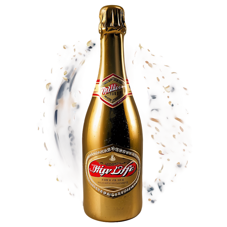 Miller High Life Champagne Bottle Png 06272024