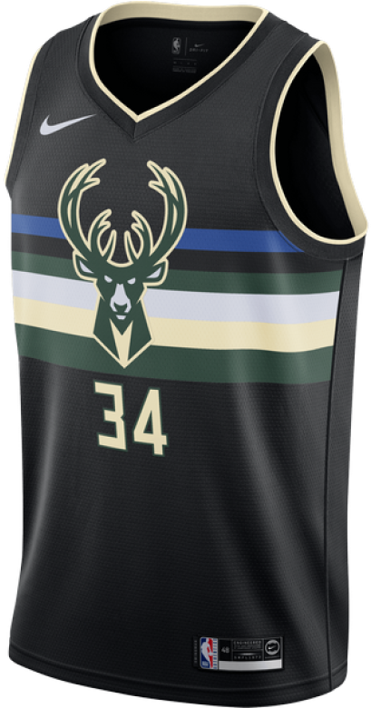 Milwaukee Basketball Jersey Number34